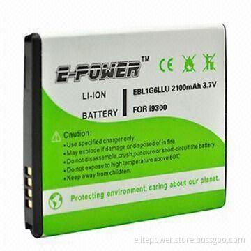 Mobile Phone Battery for Samsung Galaxy S3,I9300 with 2,100mAh Capacity, 3.7V Standard Voltage